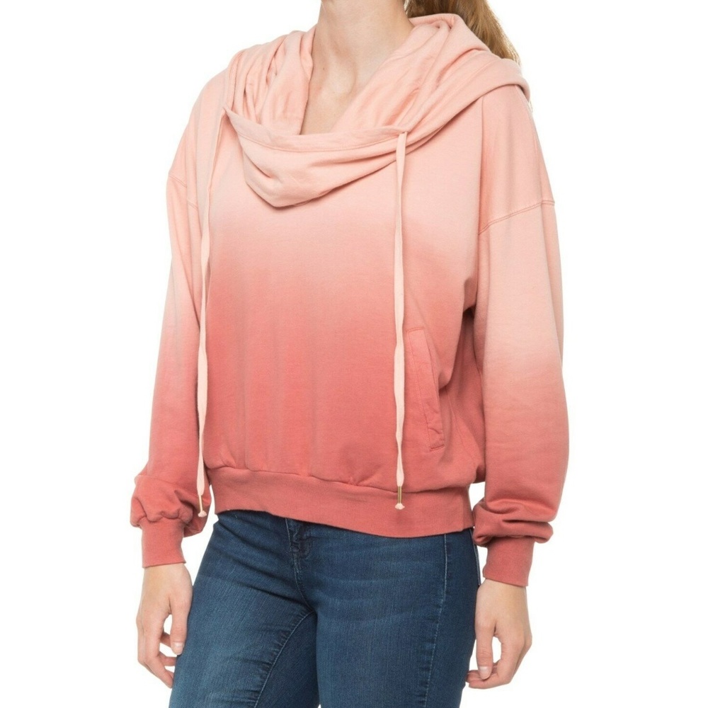 Young Fabulous Broke NEW Sweatshirt Ombre Pink Piper Medium Loungewear Casual